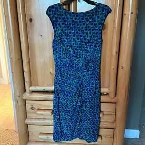 Lauren Ralph Lauren green and blue dress. Size 10